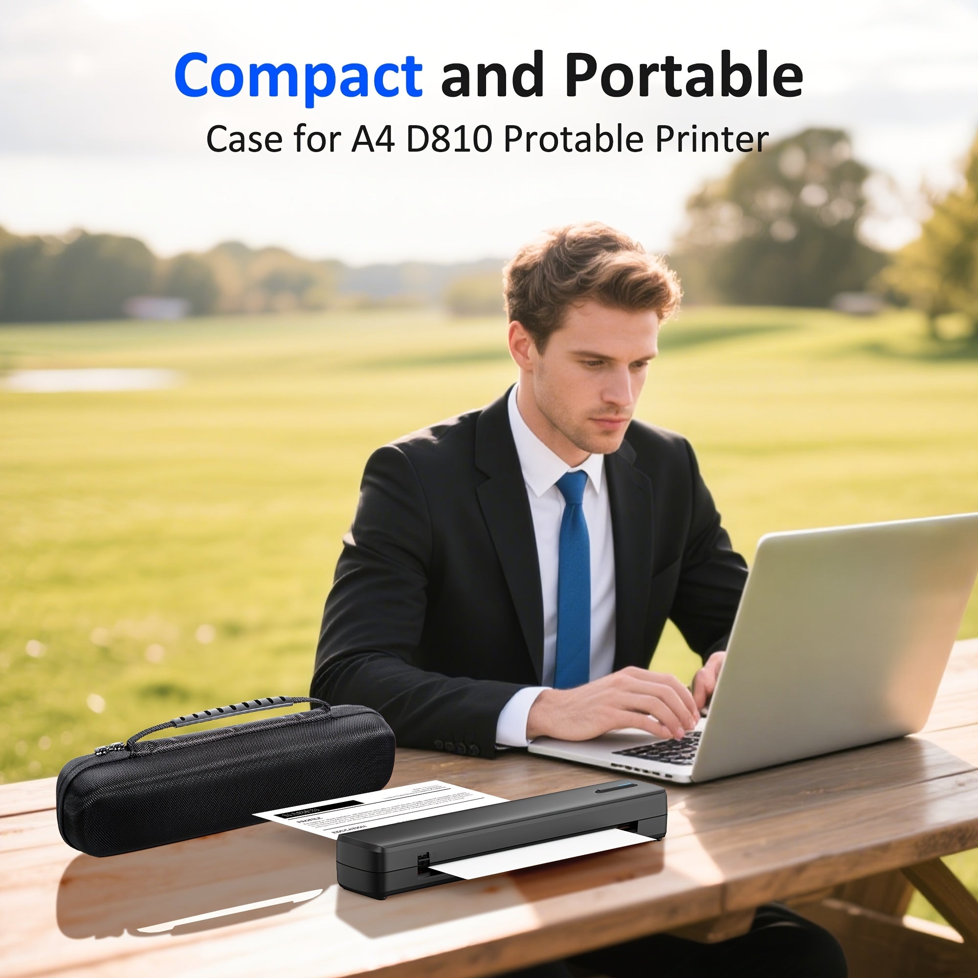 Estuche protector para impresora de etiquetas para transporte y almacenamiento