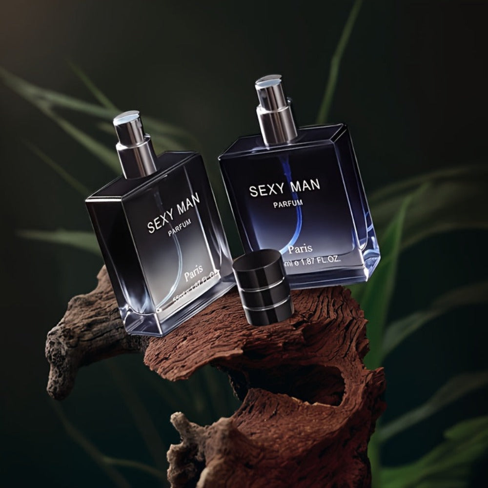 Set de 2 Fragancias Refrescantes para Hombre, Aroma Amaderado Duradero, Ideal para Salidas Románticas y Uso Diario