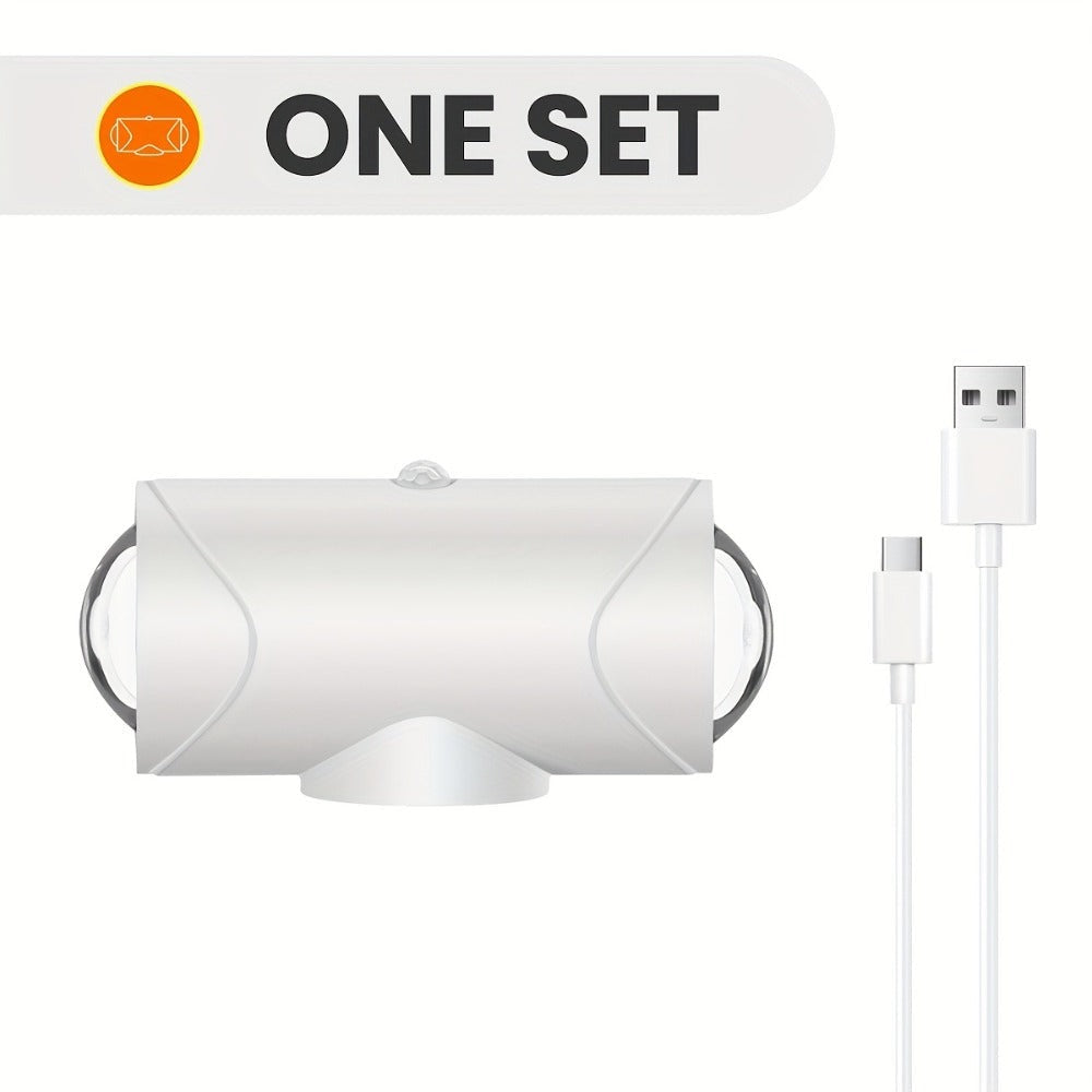 4/2/1 Luz Nocturna LED Inteligente con Sensor de Movimiento, 3 Modos de Iluminación, Cambio de Color RGB, Montaje Magnético Recargable USB para Entrada, Dormitorio y Armario