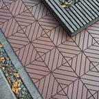Baldosas de plástico entrelazadas para terraza, paquete de 54 baldosas impermeables para pisos de patio para uso en exteriores e interiores - Ideal para porche, piscina, balcón, patio trasero - Fácil instalación y material PP resistente