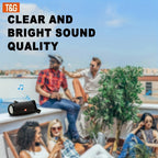 Altavoz Bluetooth | Altavoz sin varillas portátil TG537 - Sistema TWS, llamadas manos libres, reproducción USB, ideal para camping y viajes