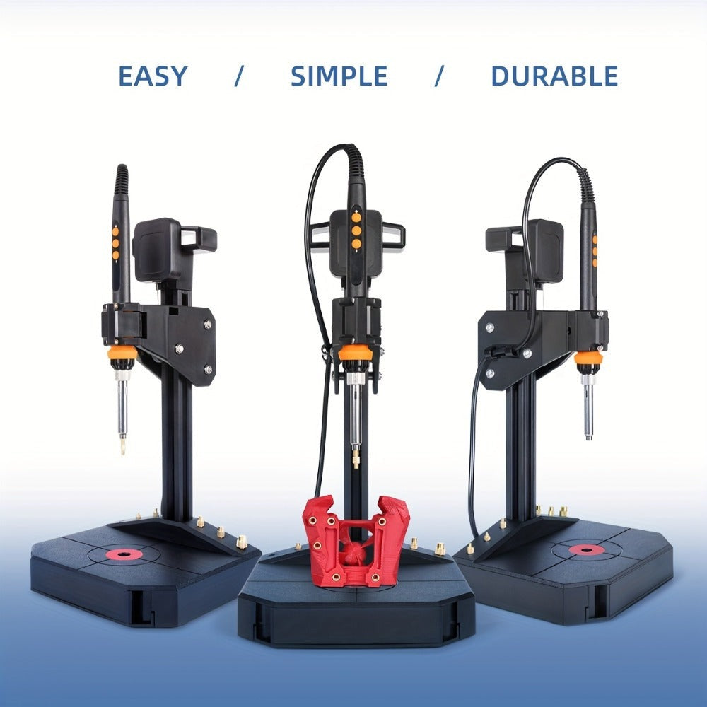 Máquina de prensado de inserción termoestable vertical Mintion con soldadura de 90W, punta termoestable M2-M8, 30 insertos de rosca de tuerca para piezas impresas en 3D