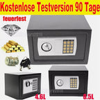 Caja Fuerte de Seguridad para Ropa y Objetos de Valor, Caja Fuerte Digital con 2 Llaves para Negocios, Dinero, Joyas y Objetos de Valor, Ideal como Regalo de Halloween o Navidad