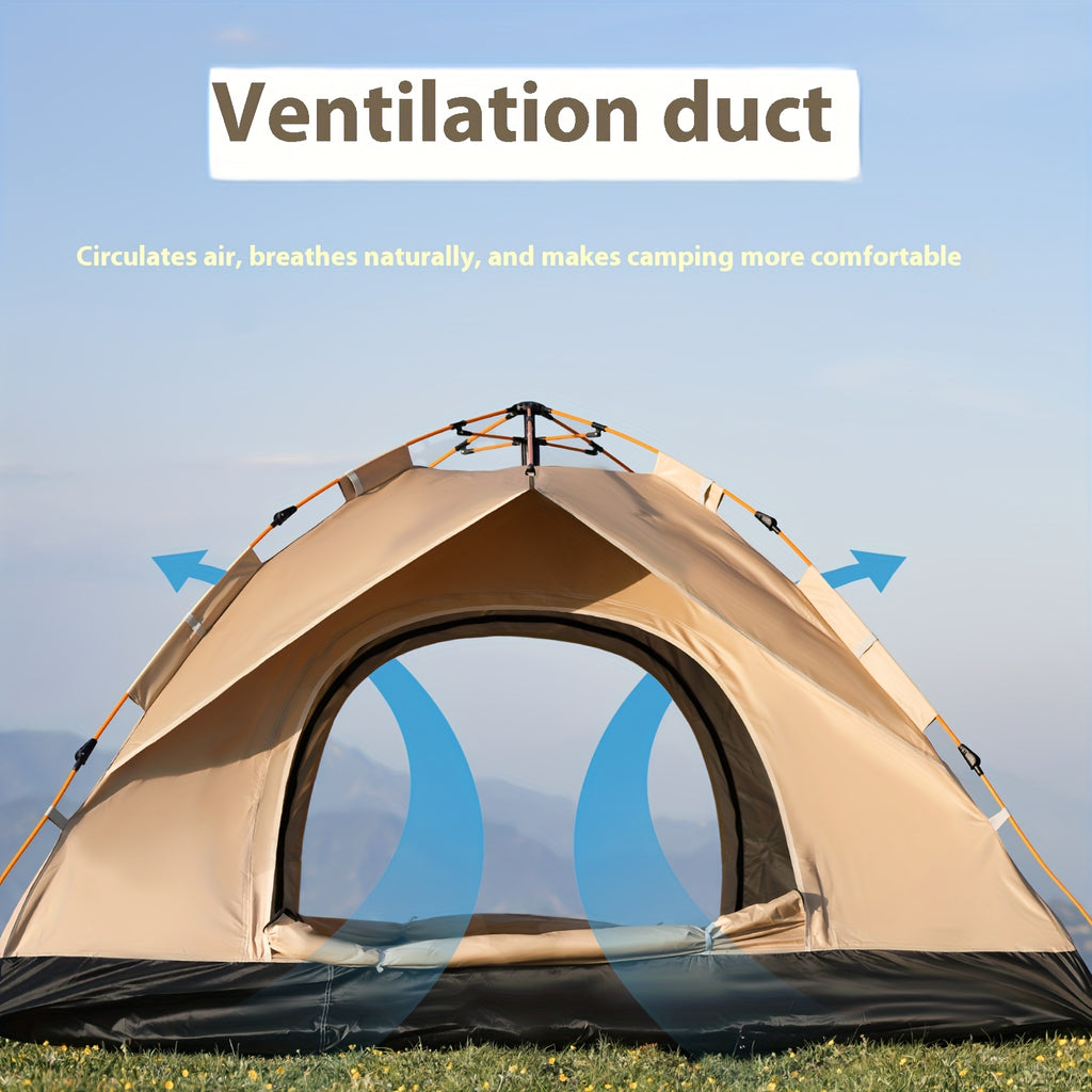 Tienda de Campaña para 2/4 Personas, Montaje Rápido y Fácil, Carpa Portátil con Bolsa de Transporte, Ideal para Senderismo y Aventuras al Aire Libre