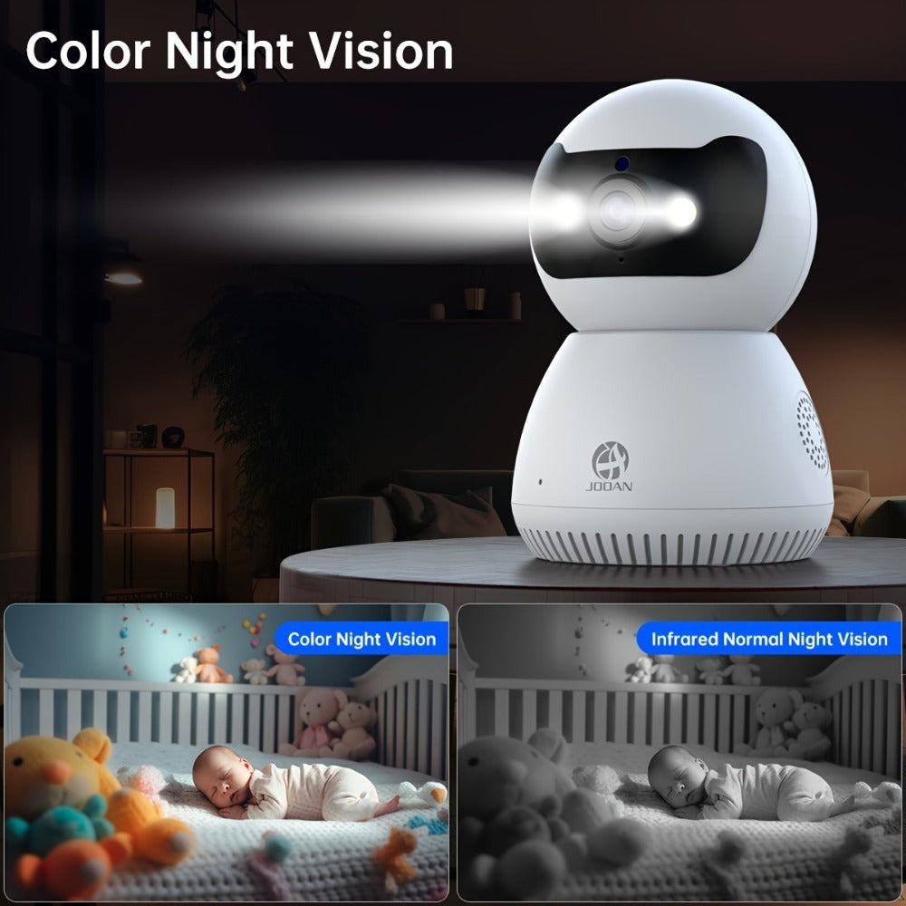 Cámara WiFi de doble banda 5G, monitoreo de seguridad sin varillas para el hogar 1080P - Cámara de seguridad con alarma y seguimiento giratorio de 355° con visión nocturna, control remoto por smartphone, un buen asistente de hogar para uso en interiores,