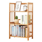 Estantería de Bambú de Gran Capacidad, Duradera, Fácil de Limpiar, Solución de Almacenamiento Multifuncional, Ideal para Hogar, Cocina, Dormitorio y Sala de Estar, Ahorra Espacio, Fácil Acceso, Estantería Práctica, Estantería de Pie