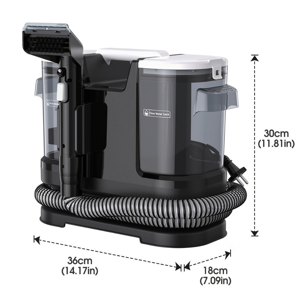 Lubluelu Máquina Limpiadora de Puntos de 600W con Potente Succión, Super Succión de 20KPa, Mayor Capacidad de Limpieza, Radio de Trabajo de 6.7m, Diseño de Doble Depósito de Agua (1L + 1.75L), Limpieza de 3 Acciones, Eliminador de Manchas No Químico para