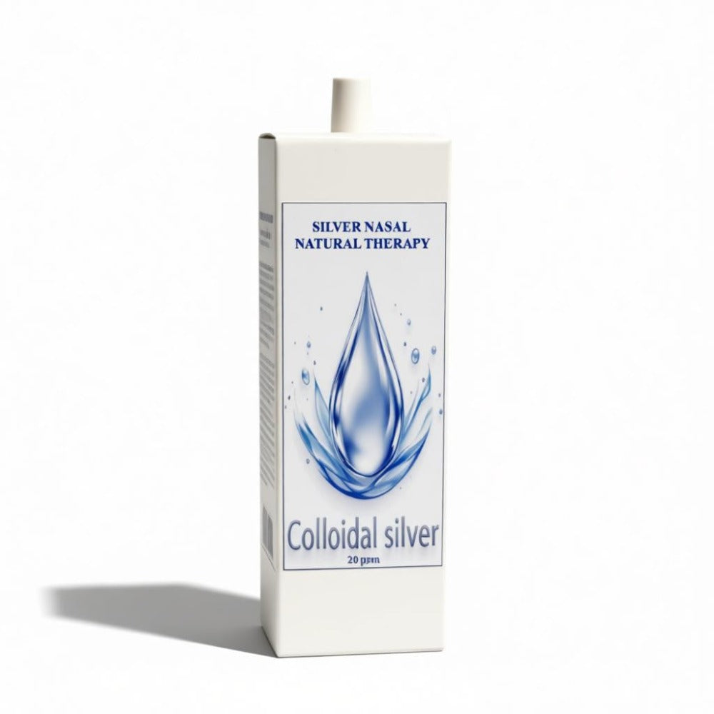 Spray Nasal de Plata Coloidal para la Nariz Escurridiza – Terapia Natural con 20ppm de Plata, Alivia los Síntomas, Mejora la Respiración, Elaborado con Ingredientes Naturales