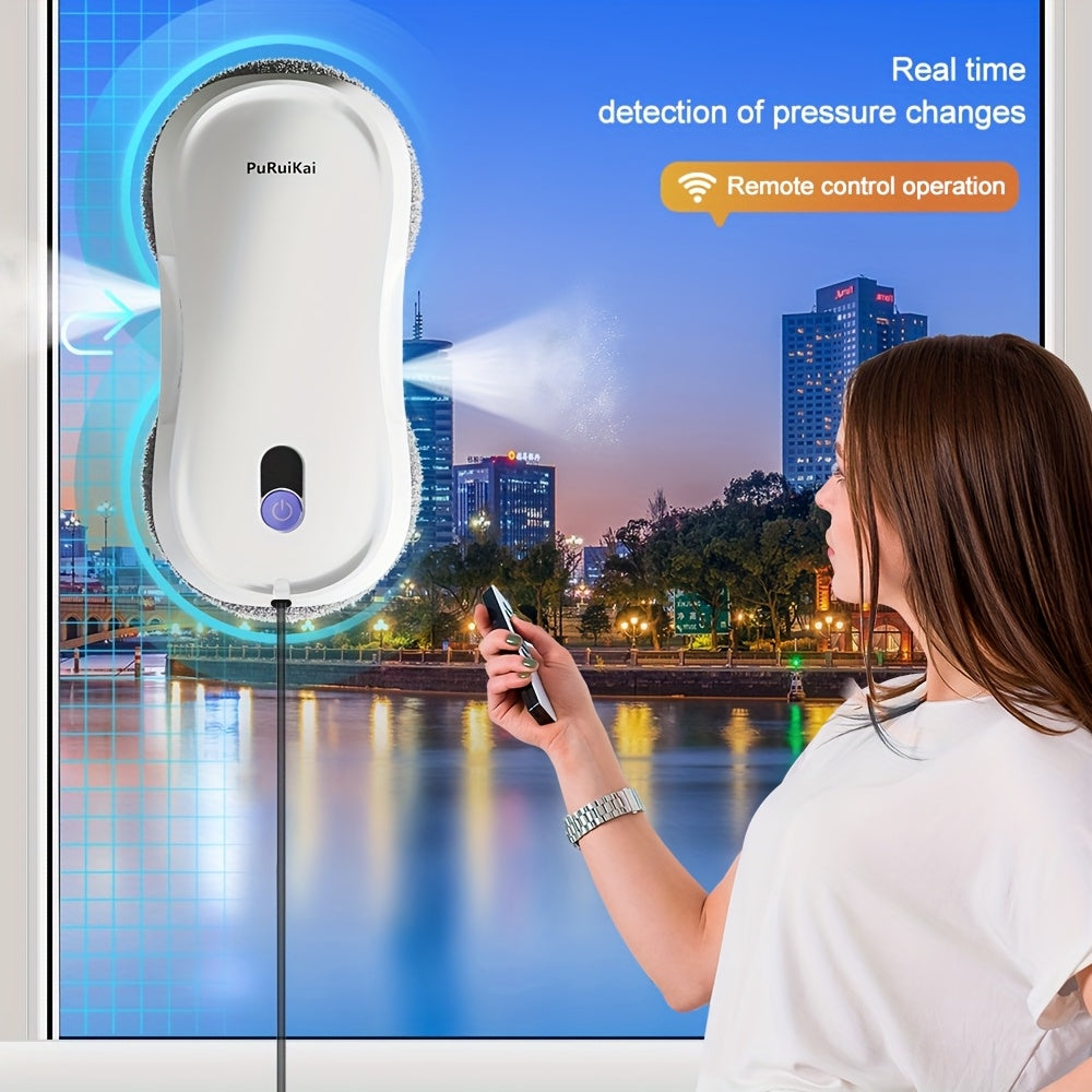 Robot limpiacristales automático de doble rociado | Para ventanas de hogar y oficina