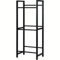 1pc Estante de Bebidas Metálico de Estilo Industrial de 3 Niveles - Ahorra Espacio, Antioxidante con Almohadillas Estables y Diseño de Ángulo de Inclinación, Perfecto para Encimera de Cocina y Almacenamiento en Armario, Estante de Almacenamiento de Cocina
