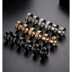 9 pares de aros de acero inoxidable 316L con clip para hombres y mujeres, con clips para la oreja empedrados con CZ