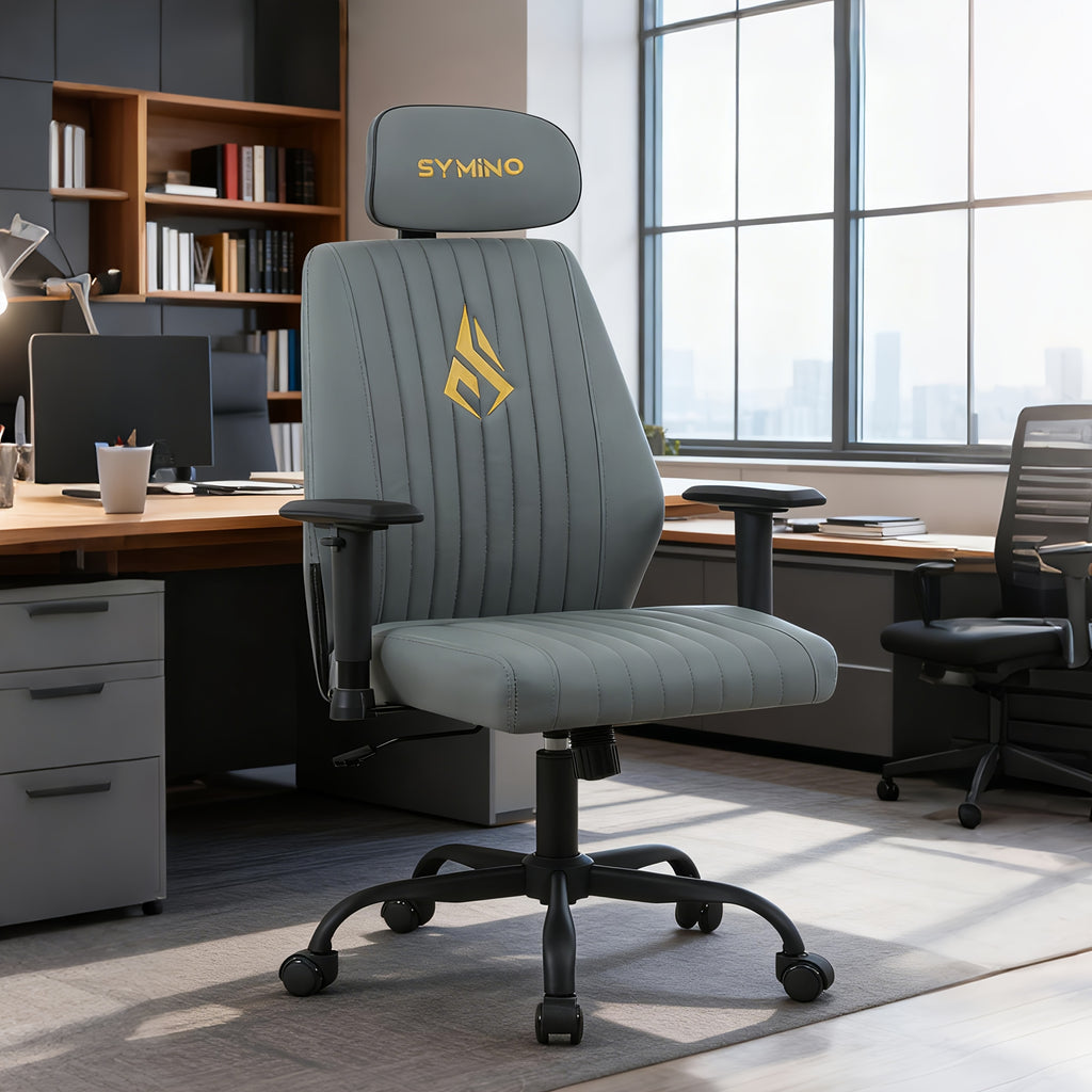 Silla de oficina para teletrabajo y estudio | 150Kg y Ajustable
