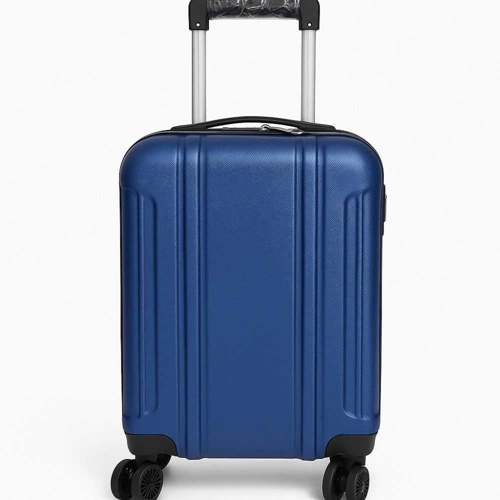 Maleta Avión Equipaje de Mano Viaje Cabina Trolley ABS Rígida 4 Ruedas Maleta de cabina rigida con asa telescopica 55x35x20CM