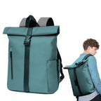 Mochila Enrollable para Hombre, Mochila Mujer para Portátil 15.6 Pulgadas, Moquera de Viaje Ligera para Hombre y Mujer de 21-25L, Bolso Escolar con Múltiples Compartimentos, Mochila Duradera de Capa Suave para Deportes al Aire Libre, Trabajo.