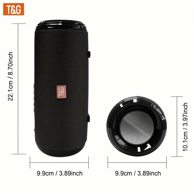 Altavoz Bluetooth | Altavoz sin varillas portátil TG537 - Sistema TWS, llamadas manos libres, reproducción USB, ideal para camping y viajes
