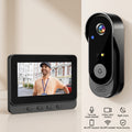 1 Timbre de video inteligente sin varillas, videoportero bidireccional con visión nocturna por infrarrojos, grabación con un toque y comunicación de audio bidireccional. Ideal para vigilancia del hogar, villas y apartamentos. El regalo perfecto para perso