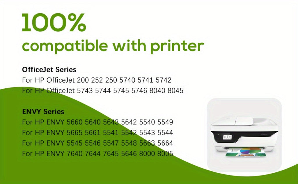 Pack de 2 Cartuchos 62XL 62 XL Multipack Compatibles para Impresoras HP 62, para Envy 5540 5544 5545 5548 5640 5646 7640 OfficeJet 200 5740 5742 5744 (Color )