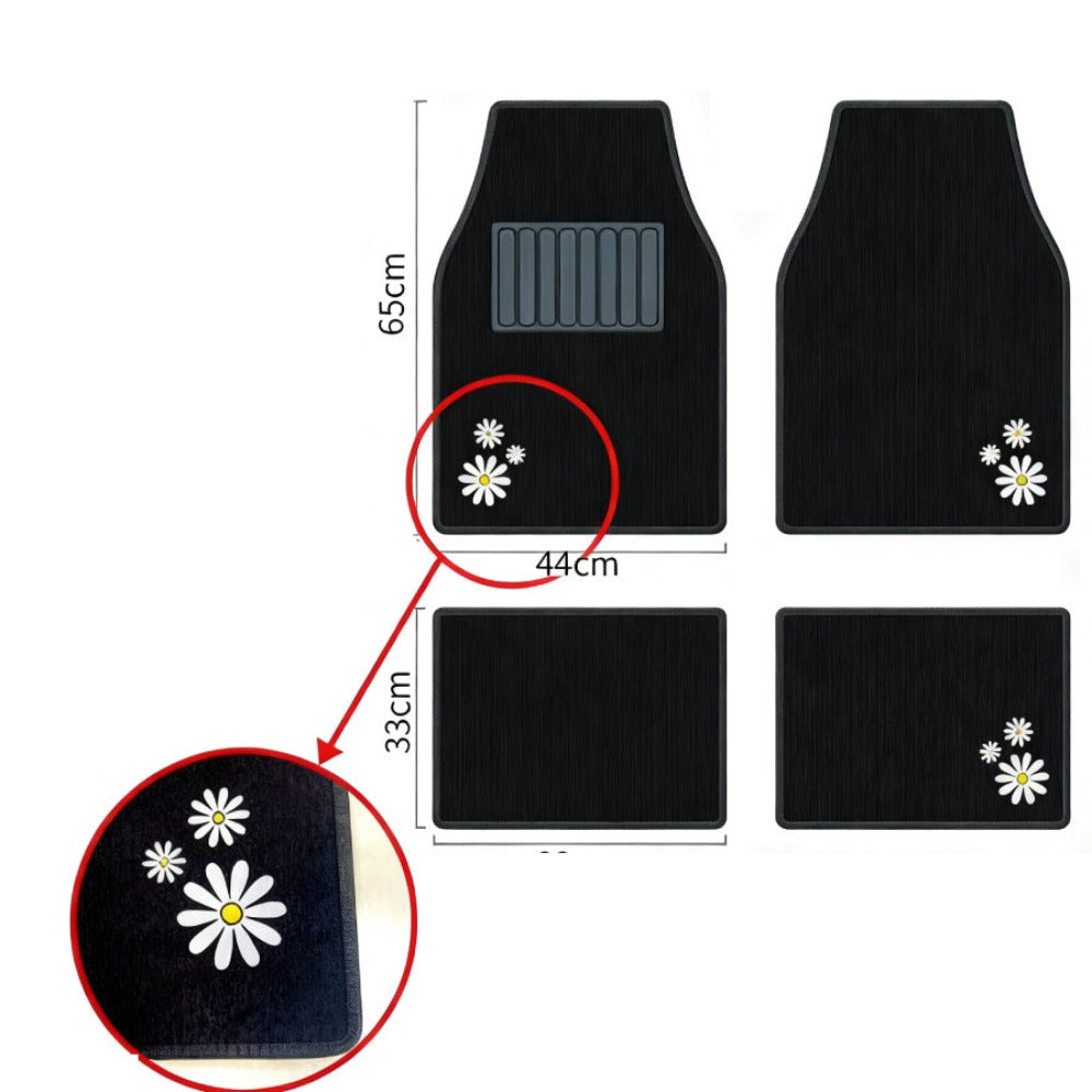 Alfombrillas Antideslizantes para Coche Alfombrillas Delanteras Set de 4 Alfombrillas Universales para Coche, Material PVC Duradero, Diseño Antideslizante y de Alta Gravedad, Instalación Fácil y Protección Completa para el Interior del Vehículo, Fácil de