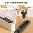 Organizador de Gabinete Extensible con Película Adhesiva, Ancho Ajustable 31cm a 52cm, Cajón Metálico Duradero para Cocina, Despensa y Baño, Mecanismo de Deslizamiento Suave, Fácil Instalación, Oferta Especial Devesanter HOT 2025 - Blanco y