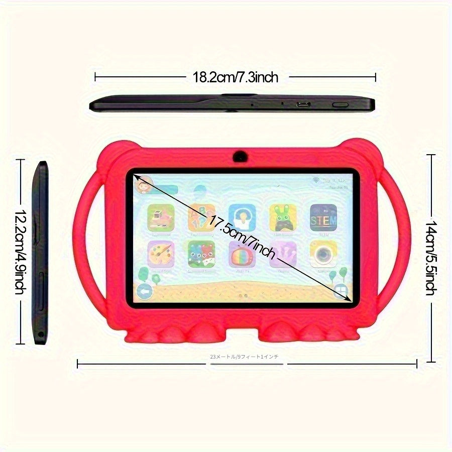 Tablets | Tableta ITMEIPC Android 14 de 7 pulgadas con funda protectora, 4GB (2GB + 2GB ampliables) 32GB ROM, procesador Mali T820 MP1 de cuatro