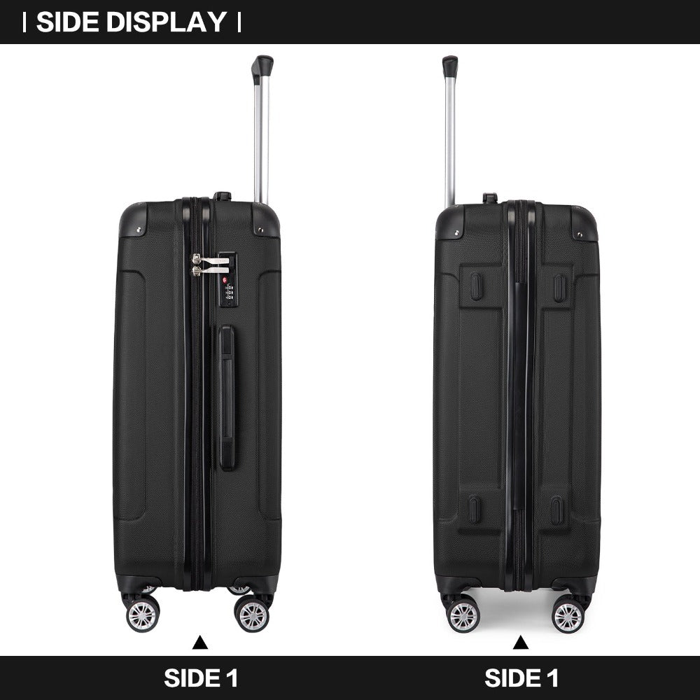 Maleta de embarque de carcasa rígida ABS 55x35x20cm, carrito de viaje, equipaje de mano de cabina, 33L, regalo de Black Friday, Día de Acción de Gracias, Navidad