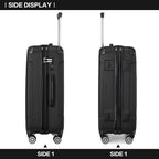 Maleta de embarque de carcasa rígida ABS 55x35x20cm, carrito de viaje, equipaje de mano de cabina, 33L, regalo de Black Friday, Día de Acción de Gracias, Navidad