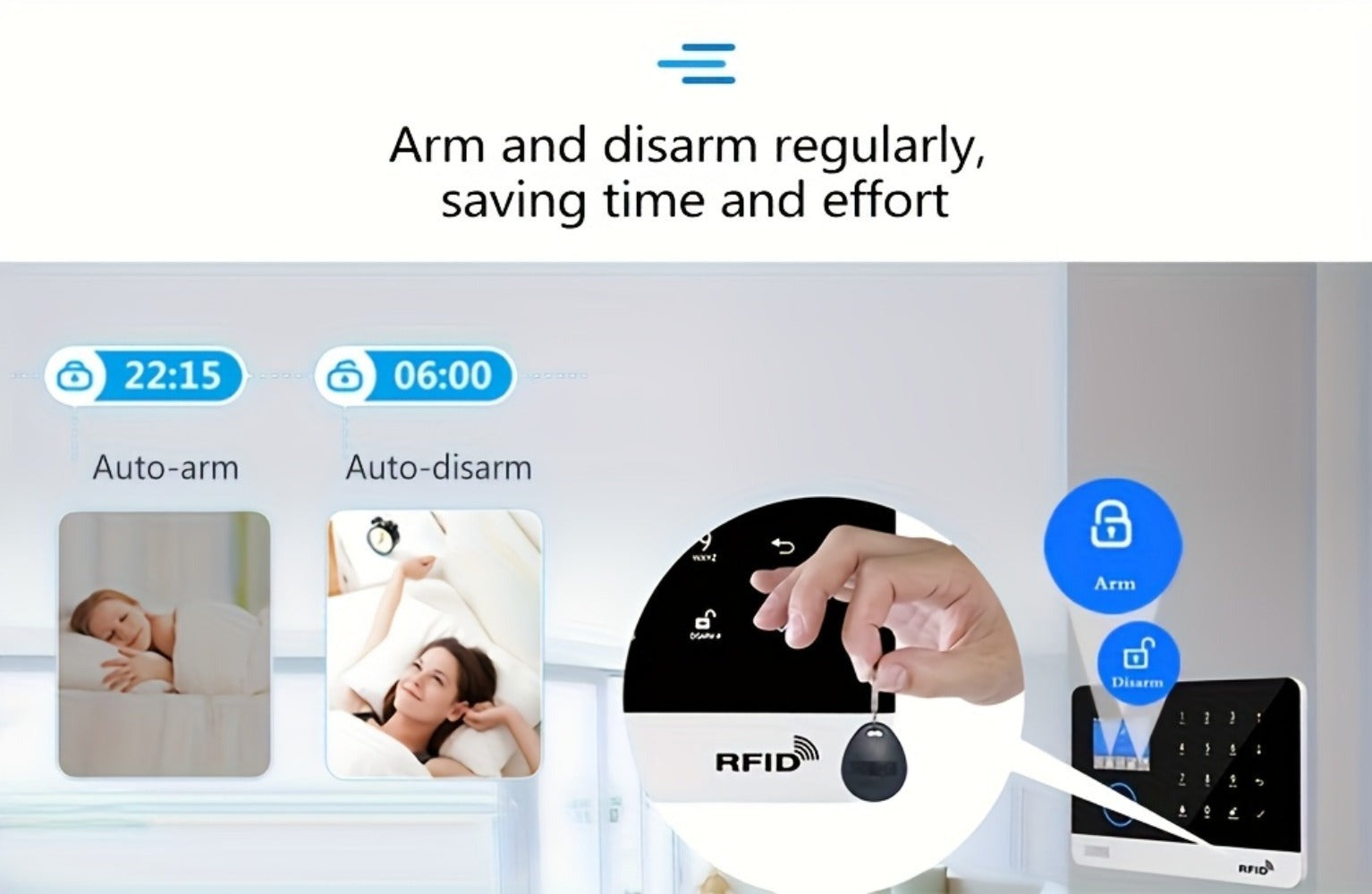 Sistema de alarma PGST para seguridad del hogar, kit de alarma DIY WiFi+GSM 2G con alerta por aplicación de teléfono, sensor de puerta/ventana, control remoto, compatible con Alexa y Google para casa, apartamento