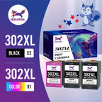 Cartucho de tinta | Cartucho de impresora compatible con HP 302XL HP 302 Multipack para HP Deskjet 1110, Deskjet 2130 3630 3636 3639, Officejet