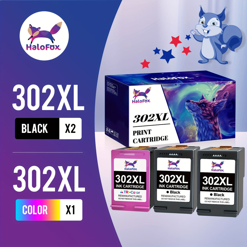 Cartucho de tinta | Cartucho de impresora compatible con HP 302XL HP 302 Multipack para HP Deskjet 1110, Deskjet 2130 3630 3636 3639, Officejet