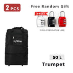 Maleta de Viaje de Tamaño Múltiple con Candado de Seguridad de Regalo | Juego de 2 Piezas (1 Maleta + 1 Candado) | Capacidades: 50L, 70L, 100L, 150L | Resistente para Trabajo, Festivales, Viajes