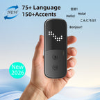 Peiko Dispositivo de Traducción de 150 Idiomas, Traductor de Voz en Tiempo Real Bidireccional con IA, Gadget Tecnológico Mini, Traducción sin Conexión, Ideal para Aprendizaje, Viajes y Comunicación Empresarial