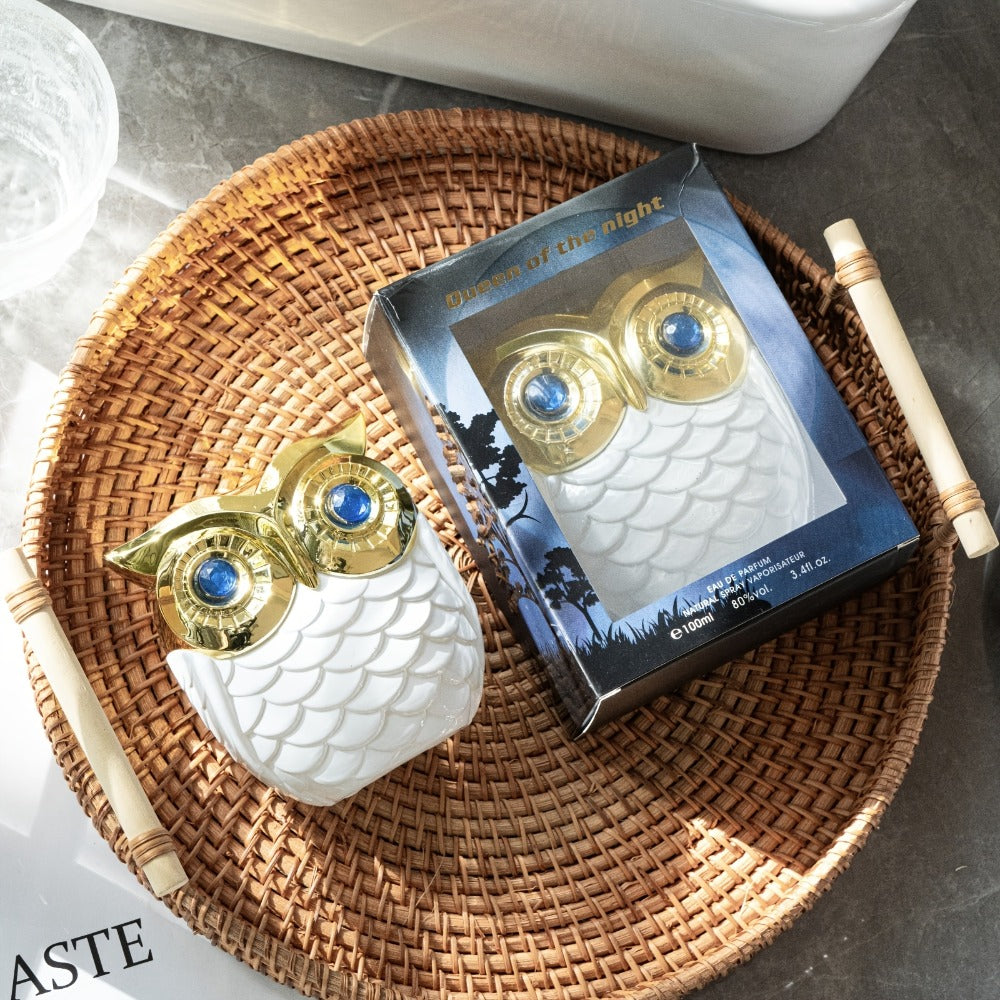 Reina de la Noche Eau De Perfum Búho Forma Única Perfume Fragancia Rociador con Caja de Regalo Duradero y Encantador Perfume Personal 100ml
