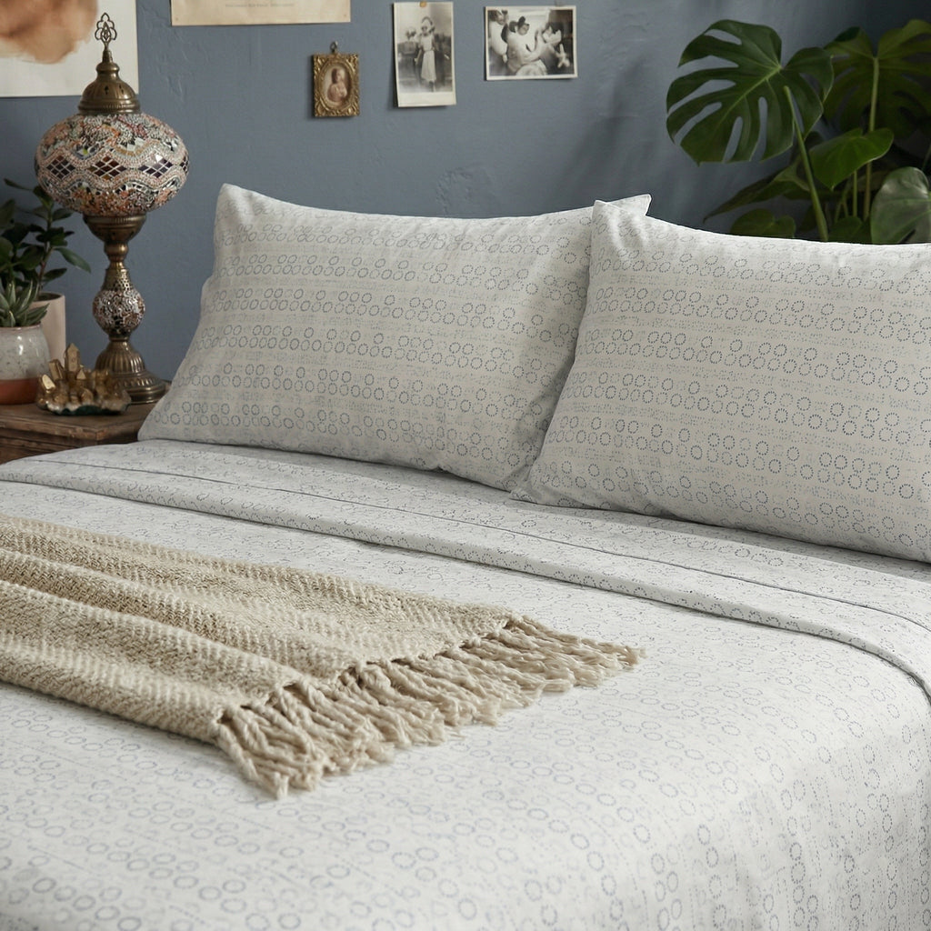 Juego de cama de 3/4 piezas apto para todas las estaciones, que incluye una sábana, una sábana ajustable y fundas de almohada. Medidas: 90 cm, 105 cm, 135 cm, 150 cm y 180 cm
