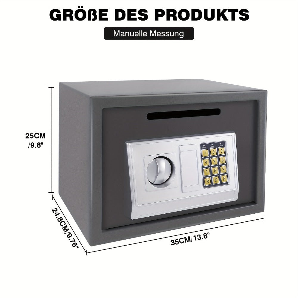 Caja Fuerte de Seguridad para Ropa y Objetos de Valor, Caja Fuerte Digital con 2 Llaves para Negocios, Dinero, Joyas y Objetos de Valor, Ideal como Regalo de Halloween o Navidad