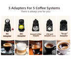 Cafeteras de cápsulas | Cafetera HiBREW 5 en 1 para cápsulas múltiples, café caliente/frío, DG Cappuccino Nes, para cápsulas pequeñas ESE Pod y