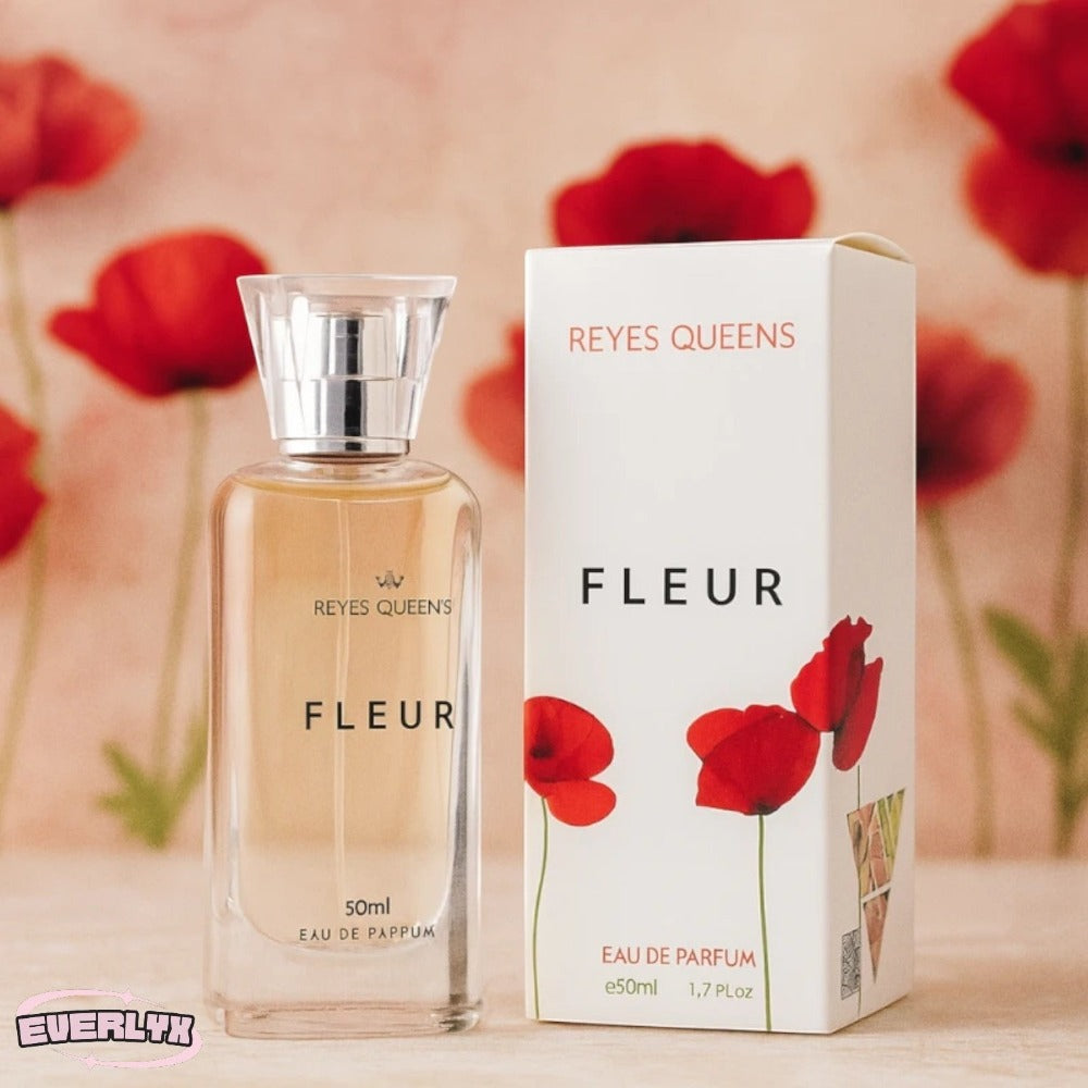 Everlyx - Perfume femenino Fleur Genzo 50 ml - Fragancia floral y delicada con notas frescas y románticas, perfecta para el día y eventos especiales - Aroma elegante y duradero que transmite frescura, dulzura y feminidad - Envíos a España en 24/48h