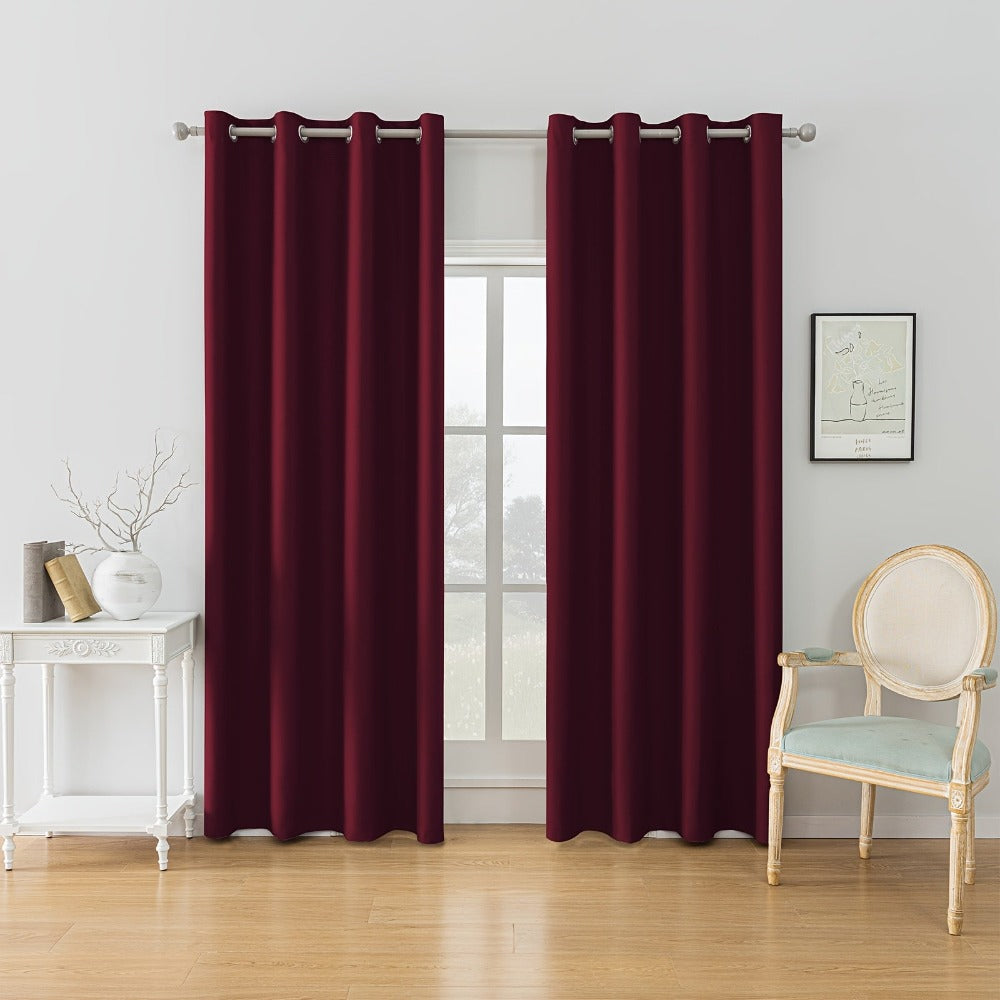 Cortinas Ystyle de Dos Piezas, Opacas, Aislamiento Térmico, Aislamiento Acústico, con Ojales, Modernas para Dormitorio y Sala de Estar