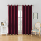 Cortinas Ystyle de Dos Piezas, Opacas, Aislamiento Térmico, Aislamiento Acústico, con Ojales, Modernas para Dormitorio y Sala de Estar