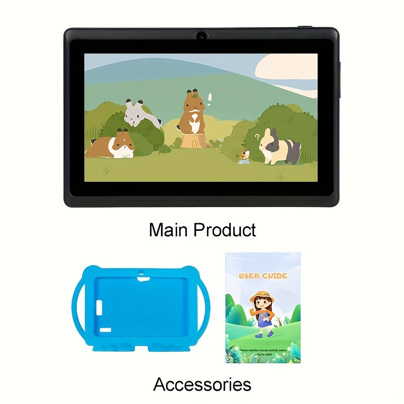 Tablets | Tableta ITMEIPC Android 14 de 7 pulgadas con funda protectora, 4GB (2GB + 2GB ampliables) 32GB ROM, procesador Mali T820 MP1 de cuatro