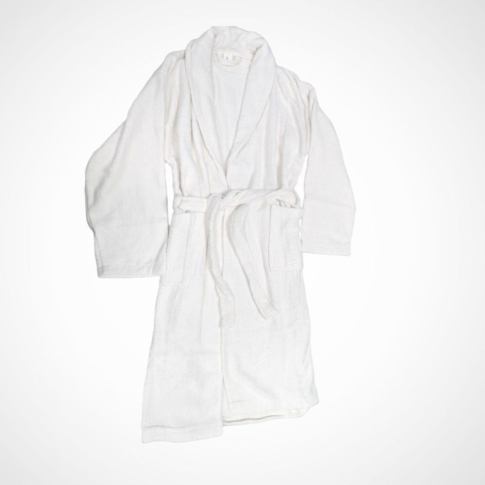 Albornoz de Algodón 450g Unisex para Baño con Cinturón y Bolsillos