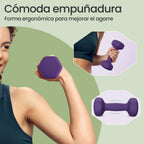 Juego de 2 Mancuernas, 2 x 2 kg, Pesas de Neopreno, Hexagonales, para Entrenamiento en Casa y Fitness