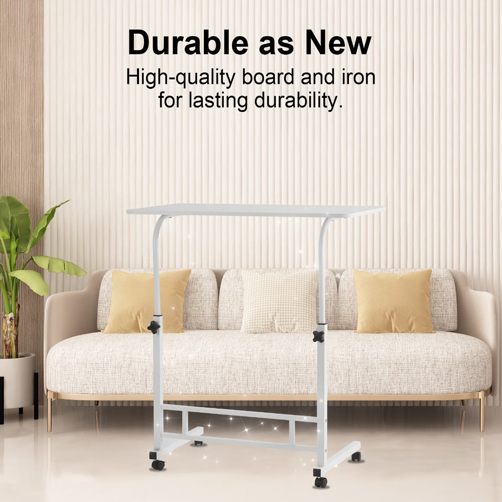 Mesa de Oficina Estación de Trabajo para Computadora: Escritorio Elevable de Altura Ajustable 67.06cm - 88.14cm, Escritorio Ergonómico Móvil para Computadora con Rueda Universal, Estable y Cómodo, Robusto y Duradero, Fácil de Instalar