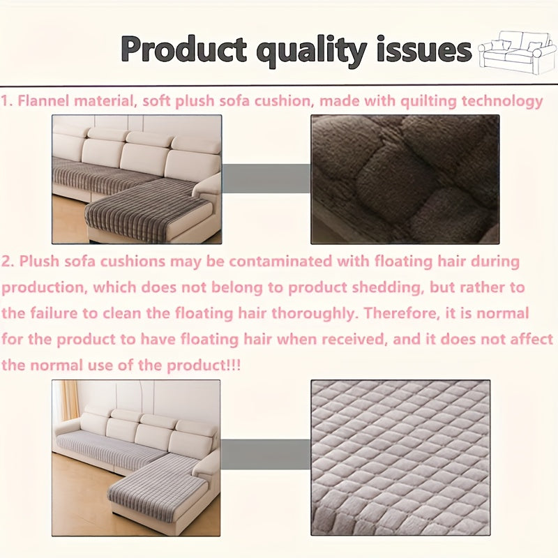 2 piezas de Fundas Elegantes para Sofá Acolchadas en Franela - Protectores Muebles Suaves y Duraderos, Para Toda Temporada, Lavables a Mano o En la Ropadora, Decoración Sala, Dormitorio u Oficina, Amigable con las Mascotas, Textura Acogedora, Cubiertas su