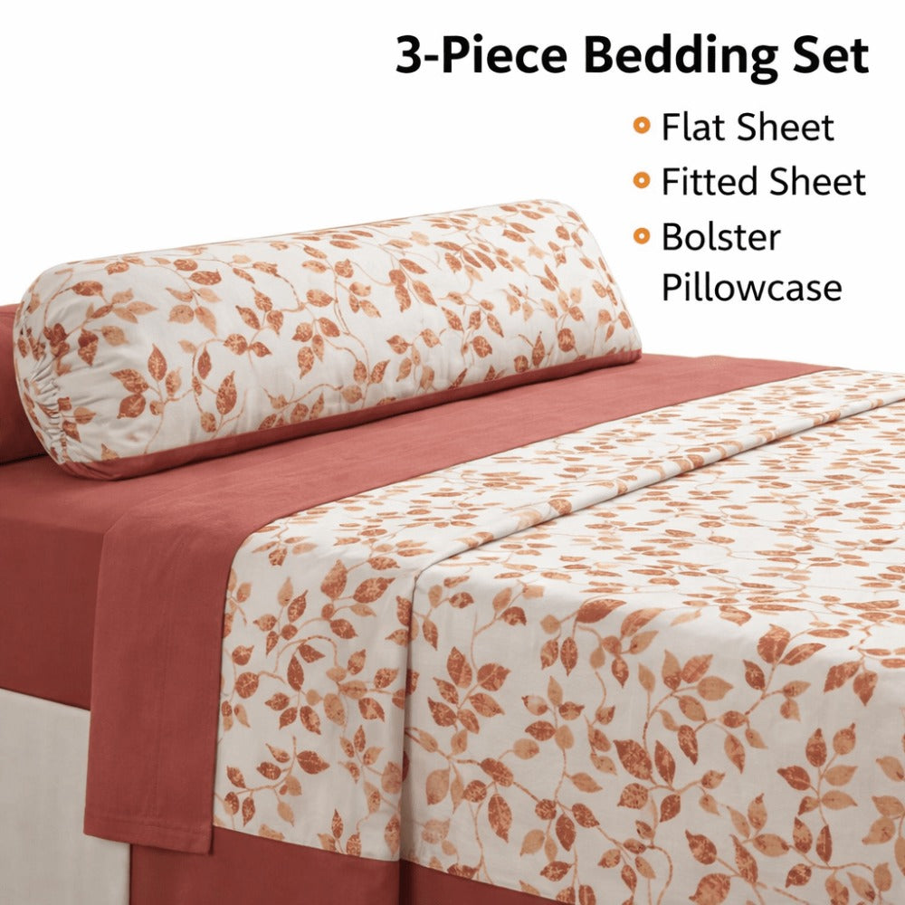 Juego de Sábanas 3 Piezas Estampadas Microfibra – Sábana Bajera Ajustable + Sábana Encimera + Funda Almohada, Suave y Antiárrugas, Cama 90 105 135 150 180, Poliéster microfibra