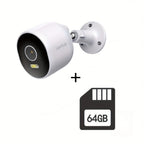 Cámara de seguridad PTZ Wifi para exteriores Laxihub, seguimiento automático, cámara de vigilancia CCTV con audio, visión nocturna a color, detección humana con IA, audio bidireccional, cámara de seguridad inalámbrica de 2.4Ghz, cámaras de seguridad para