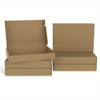 Juego de 20 cajas de regalo marrones hechas de cartón plegable, ideales para el transporte y disponibles en varios tamaños