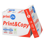 Papel para impresora print24, papel de copia, 2500 hojas, 5 x 500 A4, 80 g, blanco prémium, certificado PEFC