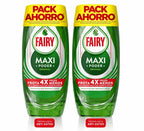 VORTEX FAIRY Maxi Poder Líquido Lavavajillas 2 x 450ml PACK AHORRO, Limpieza Fácil sin Esfuerzo Incluso En Las Sartenes y Ollas Más Grasientas