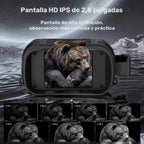 Gafas de Visión Nocturna con Cámara de Zoom Digital 10X, Telescopio de Visión Nocturna Infrarroja de 800m en Completa Oscuridad, Pantalla Grande de 2.8", Carga USB, Ideal para Observación de Vida Silvestre, Camping, Viajes y Monitoreo de Granjas, Equipo p