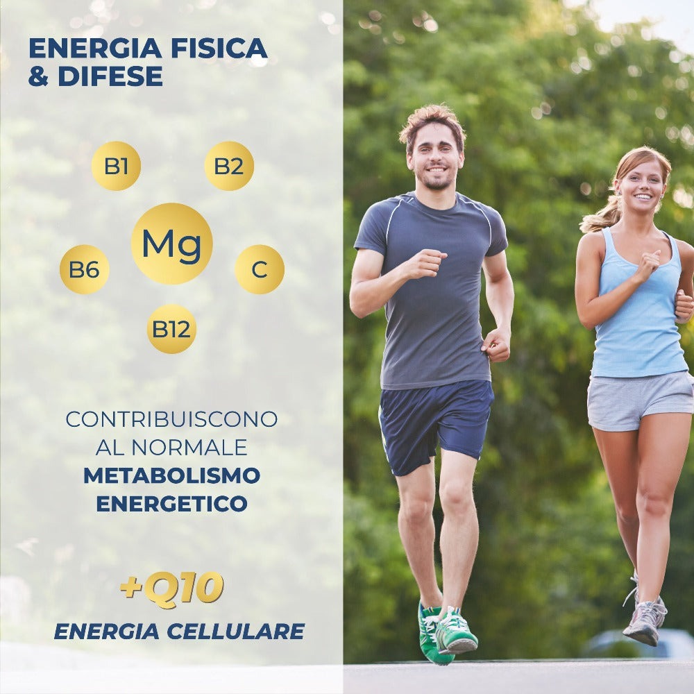 SUPREME MAGNESIO BISGLICINATO 450Mg (Hasta 4 Meses) 240 Pastillas - Complejo Premium | Vitamina B12, B1, B2, B6, C y Coenzima Q10 | Suplemento - Vegano y Hecho en Italia